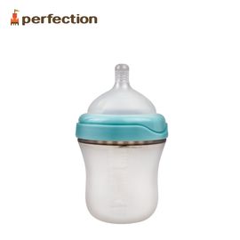 [PERFECTION] Silicone Feeding Bottle, 180ml, Blue_ Feeding Bottle, FDA,  Infant bottle _ Made in KOREA